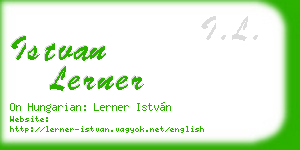 istvan lerner business card